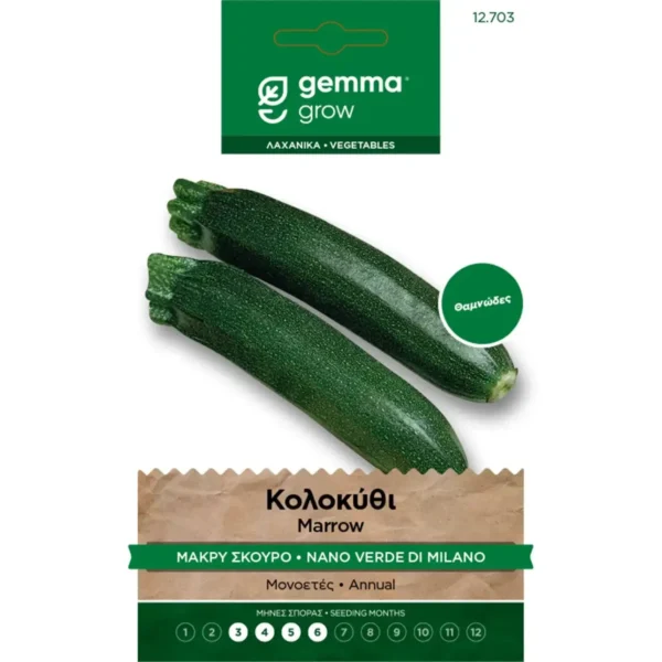Gemma Κολοκύθι Μακρύ Σκούρο φάκελος σπόρων