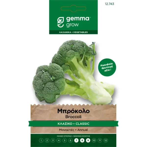 Gemma Μπρόκολο Κλασικό φάκελος σπόρων