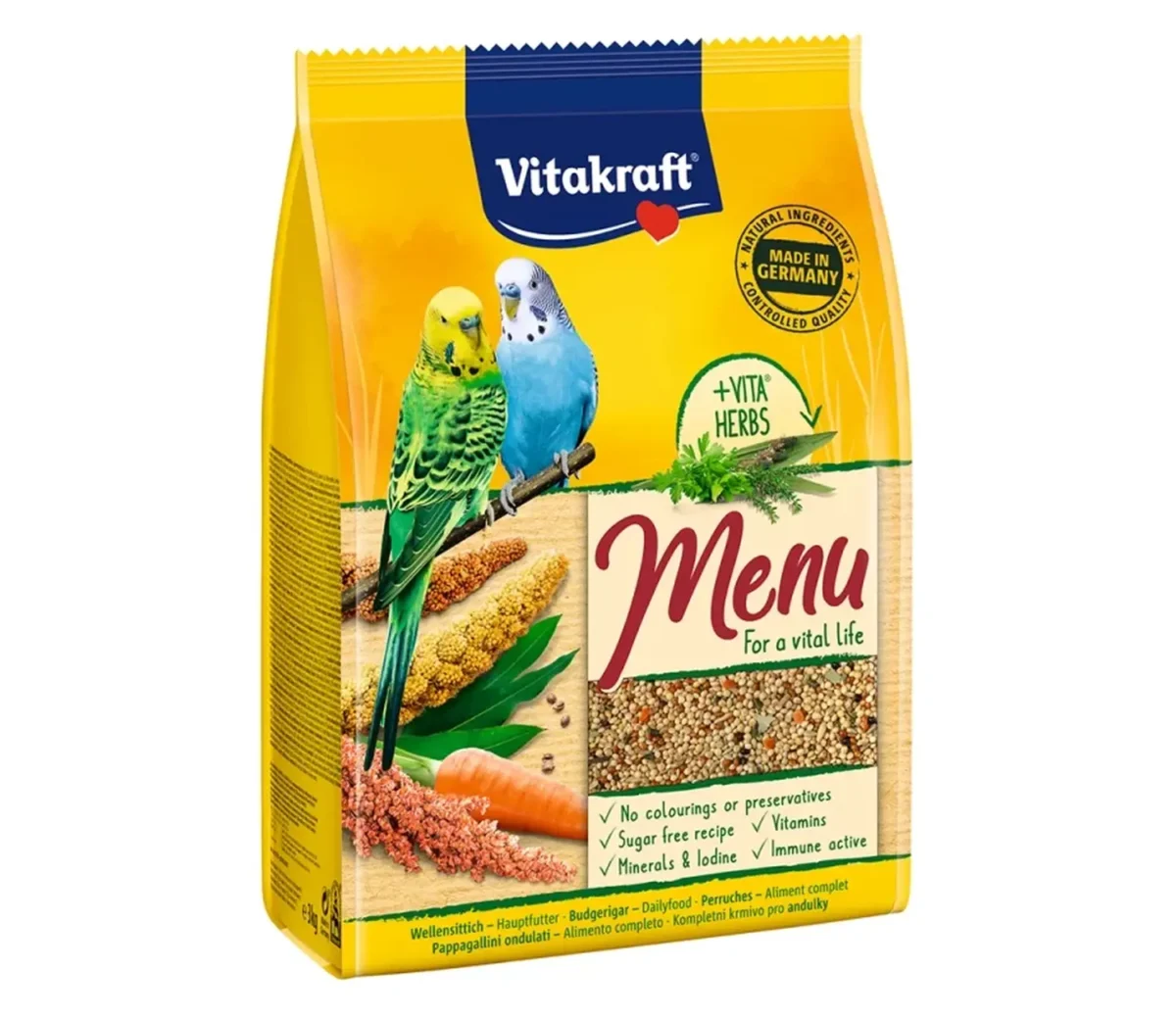 Vitakraft Menu Vital Life - Premium Τροφή για Παπαγαλάκια 500gr - Image 1