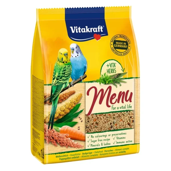 Vitakraft Menu Vital Life - Premium Τροφή για Παπαγαλάκια 500gr