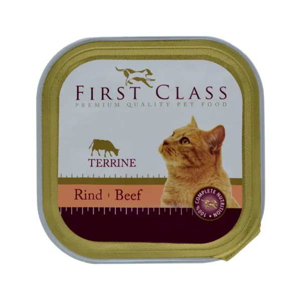 First Class Κονσέρβα Γάτας με Βοδινό Πατέ 100gr