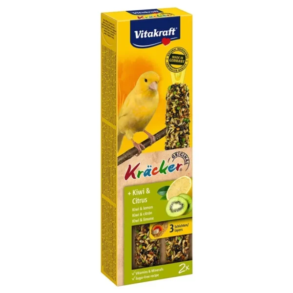 Vitakraft Kracker Duo για καναρίνια Ακτινίδιο & Λεμόνι