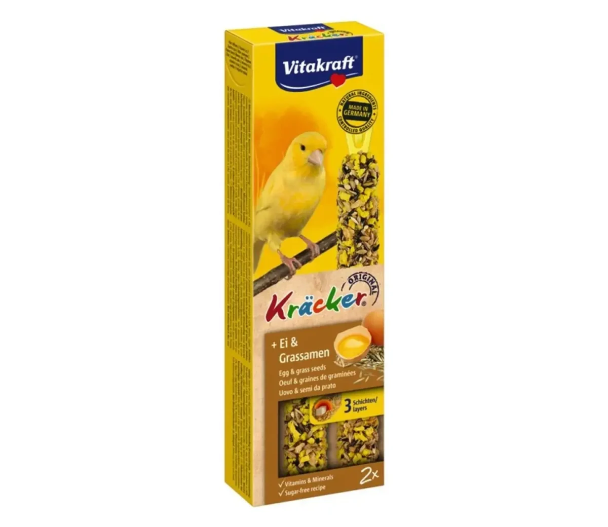 Vitakraft Kracker Duo για καναρίνια Αυγό & Σπόροι - Image 1