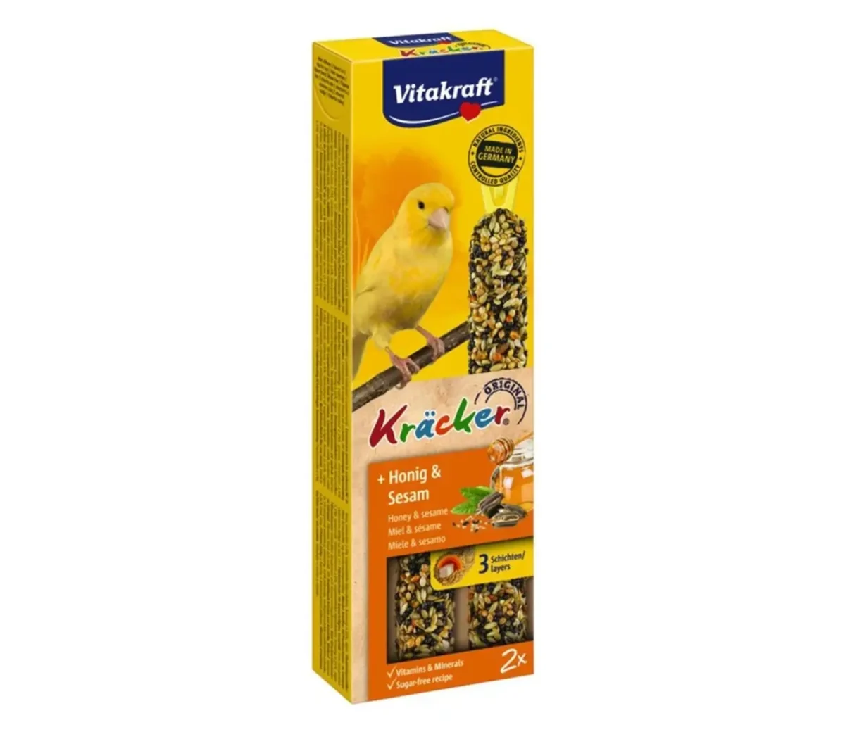 Vitakraft Kracker Duo για καναρίνια Μέλι & Σουσάμι - Image 1