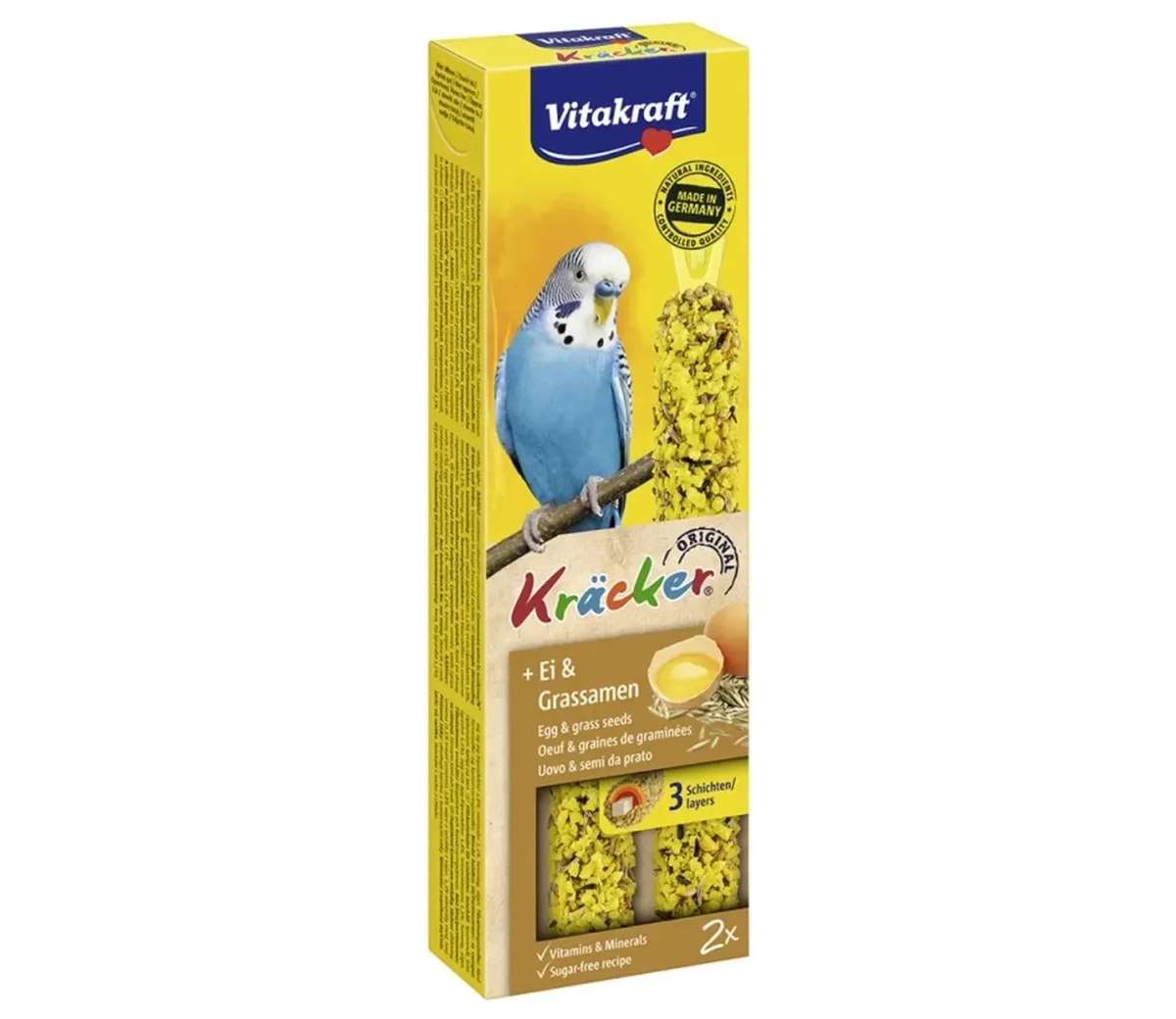 Vitakraft Kracker Duo για παπαγαλάκια Αυγό & Σπόροι - Image 1