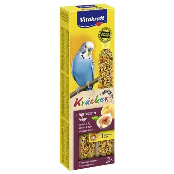 Vitakraft Kracker Duo για παπαγαλάκια Βερύκοκο & Σύκο