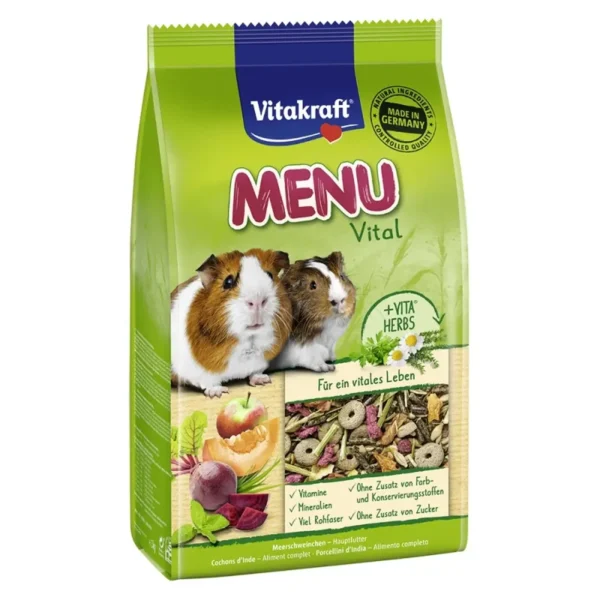 Vitakraft Menu Vital Life - Premium Τροφή για Ινδικά Χοιρίδια 400gr