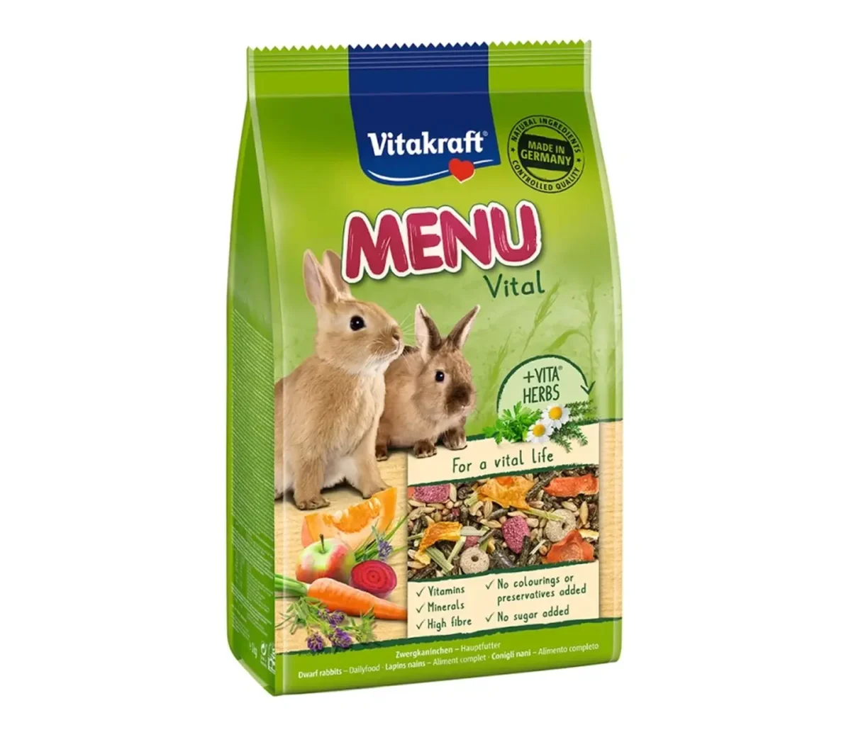 Vitakraft Menu Vital Life - Premium Τροφή για Κουνέλι 1kg - Image 1