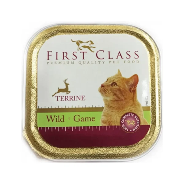 First Class Κονσέρβα Γάτας με Κυνήγι Πατέ 100gr