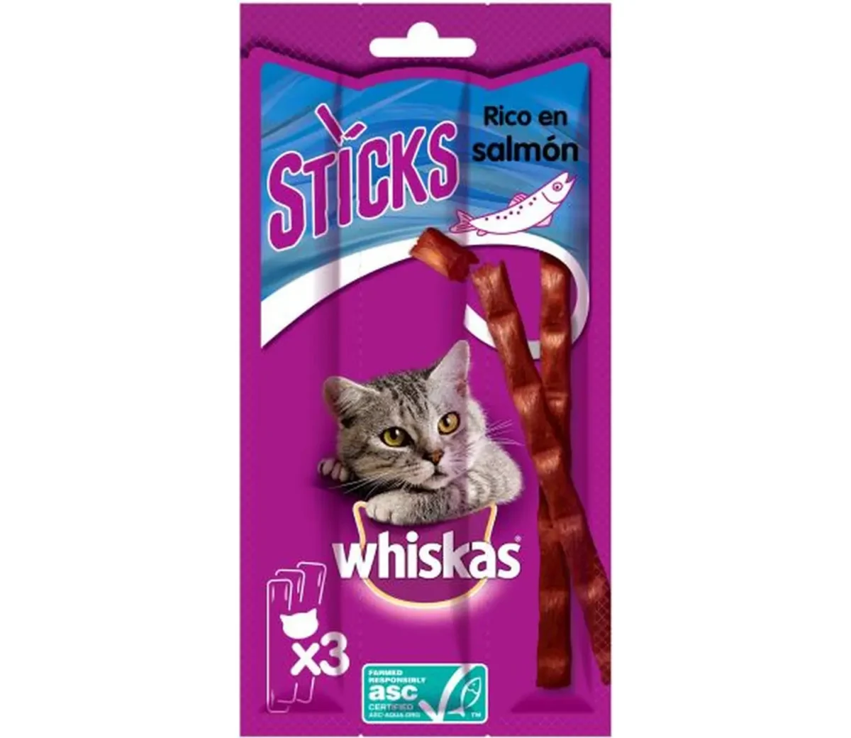 Whiskas Stick με Σολομό 18g - Image 1
