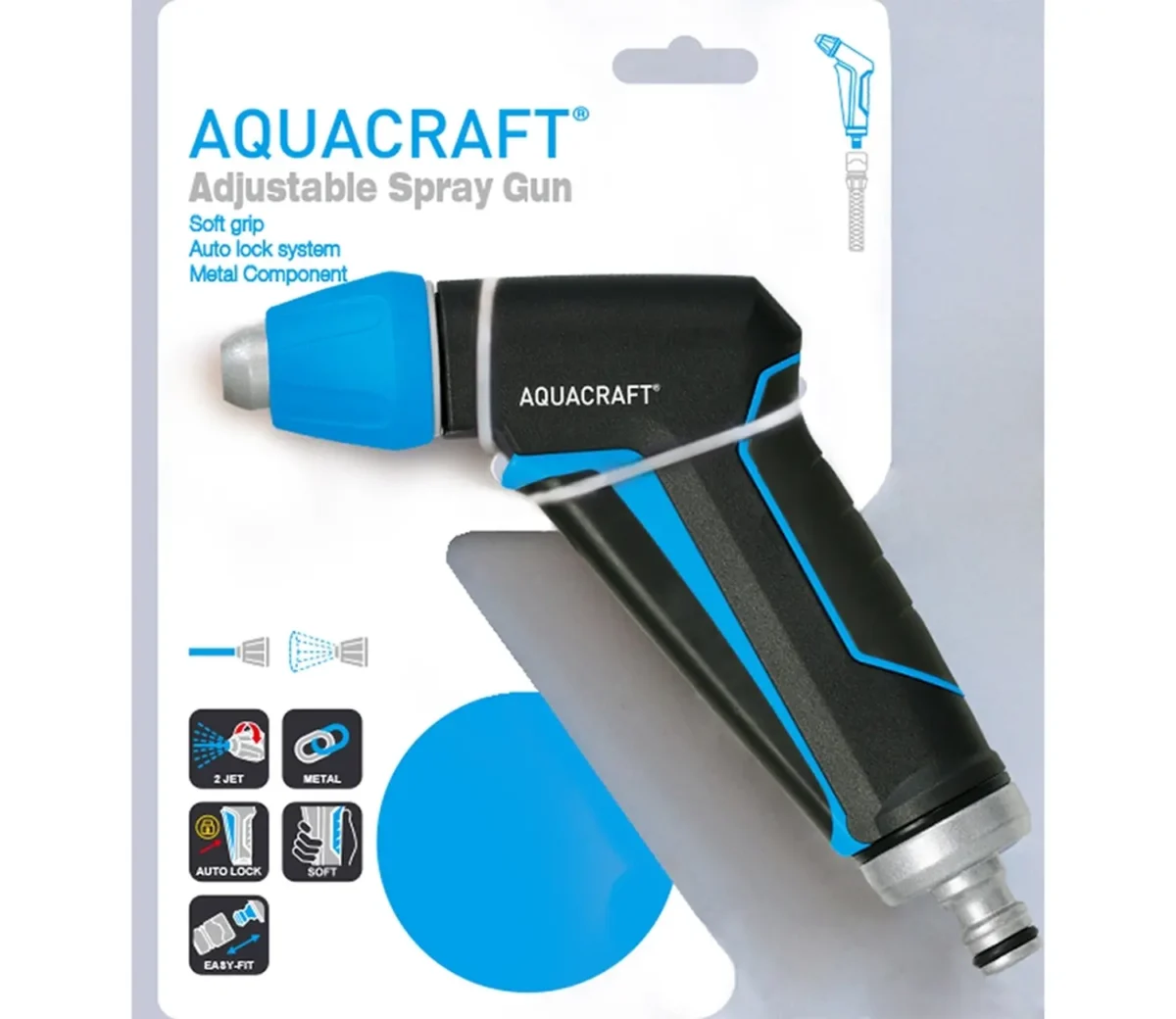 Aquacraft Εργονομικό Πιστόλι Νερού ρυθμιζόμενης ροής - Image 2