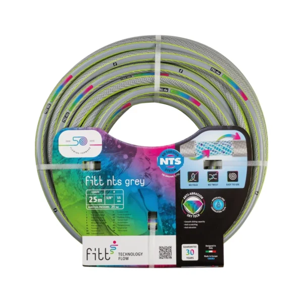 Fitt Λάστιχο Κήπου NTS GREY 6 ΣΤΡ. 1/2''