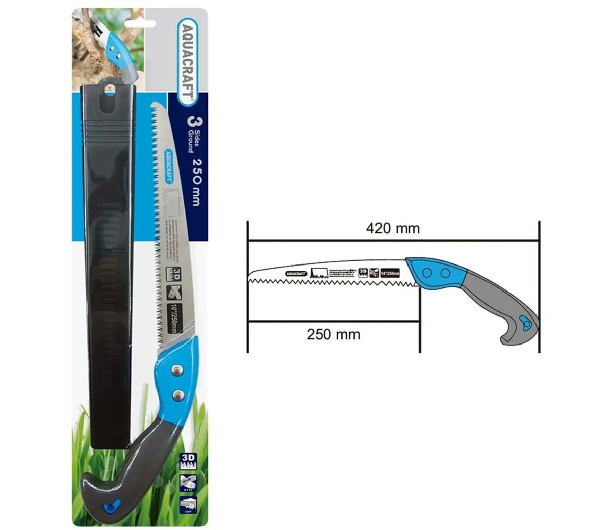 Aquacraft Πριόνι κήπου Soft Grip 250mm - Image 3