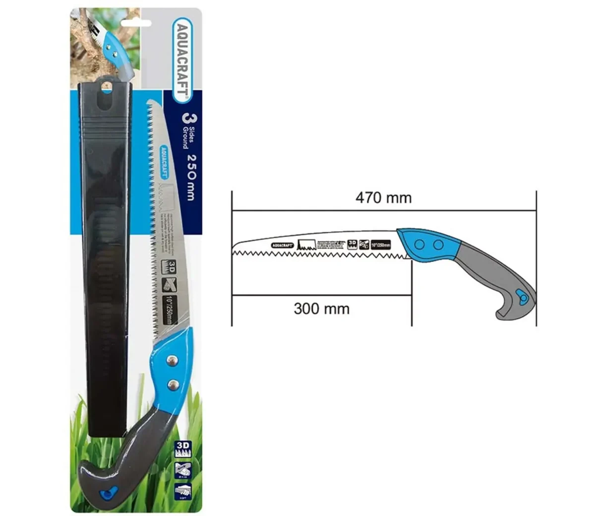 Aquacraft Πριόνι κήπου Soft Grip 300mm - Image 3